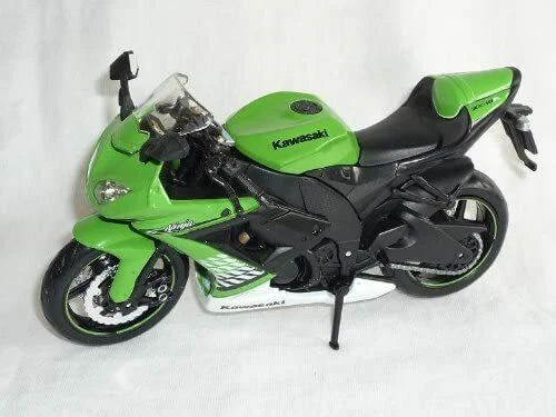 Maisto Kawasaki Ninja Zx-10R Zx 10 R Zx10 10R Green 1/12 Maisto Motor Bike Model - Image 1 of 1
