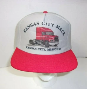 Kansas City Mack Tractor Mack Truck Trucker Vintage snapback Hat Cap U.S.A. - Picture 1 of 10