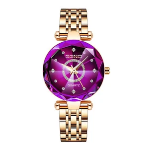 SENO Reloj Pulsera Impermeable Corazón de Océano Acero Inoxidable Cuarzo Brillo - Imagen 1 de 1