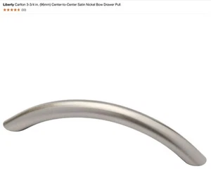 8. Liberty Tapered Bow 3-3/4 in. Center-to-Center Satin Nickel Drawer Pull - Picture 1 of 3