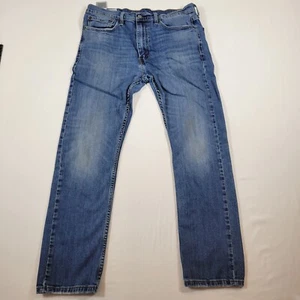 Levi's 513 Jeans Men's 34x30 Blue Regular Straight Mid rise Medium Wash Denim - Picture 1 of 11