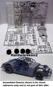 DONOR CHASSIS #3 - RACE CAR PERIMETER ROLLING STOCK CAR CHASSIS KIT -1/25 - Picture 1 of 7