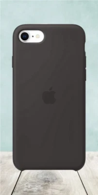 Apple Silicone Back Case for iPhone SE 2nd Gen. / 8 / 7 - Black - Image 1 of 4