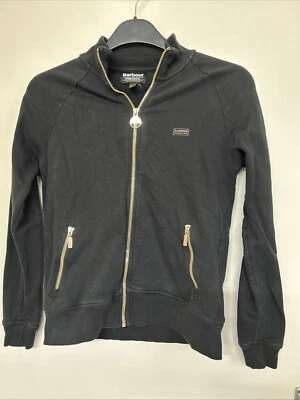 Barbour International Women Black Fullcourt OverLayer Full Zip Jacket Size 10 UK - Image 1 of 4
