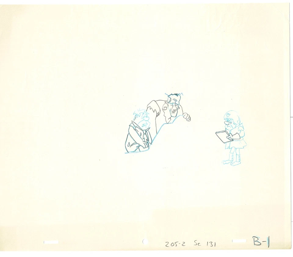 Picapiedra Frankenstones Animación Arte Celular Dibujo Hanna-Barbera 1980-1 A-06 Foto 1 de 1