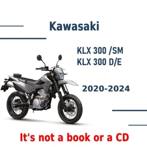 Repair manual Kawasaki KLX300 KLX300SM KLX300E KLX300D 2020-2024 On a Usb - Picture 1 of 1