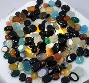 250 Karat Top Qualität Naturmischung Quarz Cabochon Lose Edelstein Großhandel Posten - Bild 1 von 11