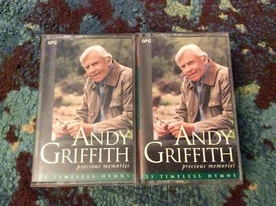 ANDY GRIFFITH “Precious Memories” 2 Cassette Lot 33 TIMELESS HYMNS 1995 - Image 1 of 2