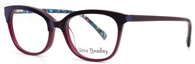 VERA BRADLEY Kimi Moonlight Garden Purple Girls Kids Eyeglasses 47-16-130 B:36 - Imagem 1 de 4
