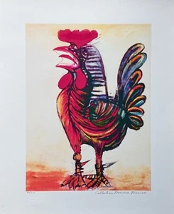Pablo Picasso ROOSTER LE COQ Estate Signed Limited Edition Giclee Art 18" x 24" - Picture 1 of 7