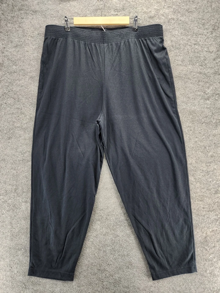 Basic Editions Pants Womens 26W Pull On Black - Image 1 of 4