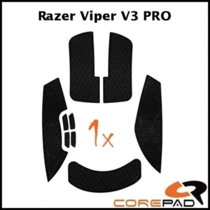 Corepad Soft Grips black Razer Viper V3 PRO Self-Adhesive Mouse Grip Tapes - Picture 1 of 1