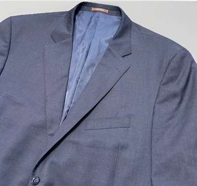Traje Peter Millar 50R para hombre | 100 % pura lana virgen azul marino hecho en Canadá usado en excelente estado Foto 1 de 4