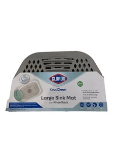 Clorox Silikon große Waschbeckenmatte mit Spülständer 12,75 x 17 Zoll - Bild 1 von 1