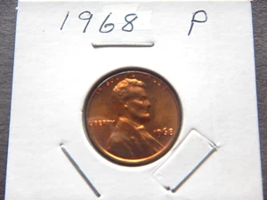 1968 (P) Lincoln Penny - Picture 1 of 3