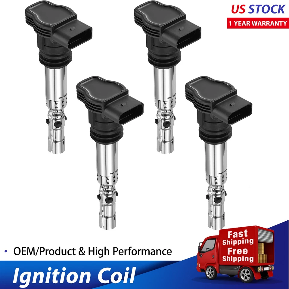 4 Ignition Bobinas Packs UF411 For 2002-2005 Seat Toledo 1.8L l4 - Image 1 of 4