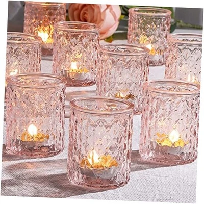 Candelabros votivos, candelabro Tealight para San Valentín, 12 rosas Foto 1 de 4