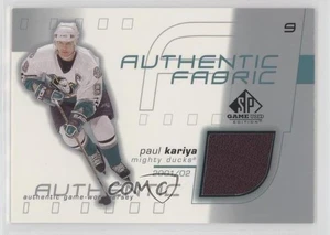 2001-02 SP Game Used Edition Authentic Fabric Paul Kariya #AF-PK HOF - Picture 1 of 3