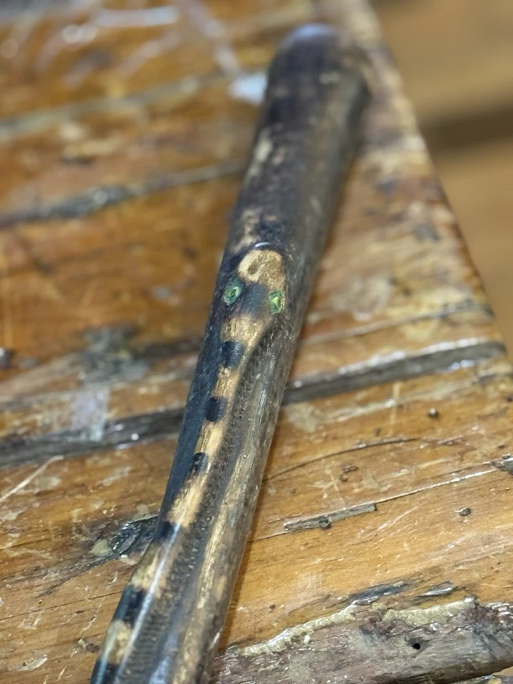 Antique Walking Stick Cane. Snake. Folk Art. One Of A Kind. Hand Carved - Image 1 of 4