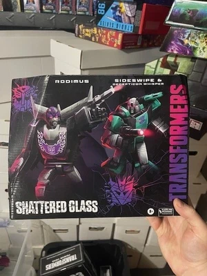 Transformers Shattered Glass Rodimus Sideswipe & Whisper Figures NISB - Image 1 of 2