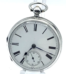 1884 Exclllent Condition Silver FUSEE Gents Pocket Watch. SERVICED Antique. - Picture 1 of 17