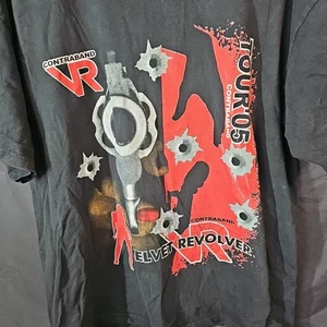 Vintage Y2K Velvet Revolver Tour Concert Promo Hoobastank Contraband Black Tee - Picture 1 of 10