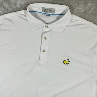 Camisa polo masculina manga curta branca média Masters Designed By Peter Millar - Imagem 1 de 4