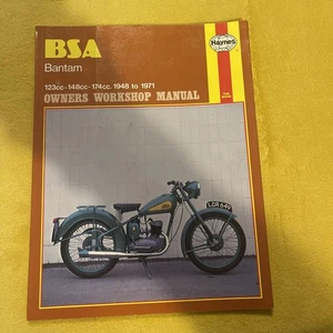 BSA Bantam Owners Workshop Manual for 123cc 148cc 174cc 1948-1971 Paperback - Picture 1 of 1