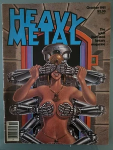 HEAVY METAL MAGAZINE October 1981 ADULT ILLUSTRATED FANTASY MAGAZINE - Picture 1 of 2
