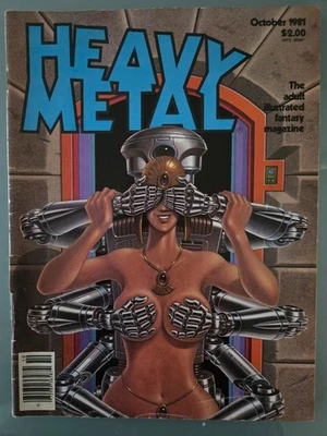 HEAVY METAL MAGAZINE October 1981 ADULT ILLUSTRATED FANTASY MAGAZINE - Image 1 of 2