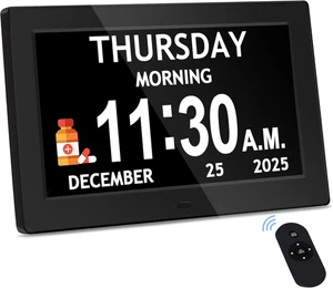 10.1'' Extra Large Digital Clock, 1280 * 800P HD Display, Dementia Clock for Sen - Picture 1 of 12