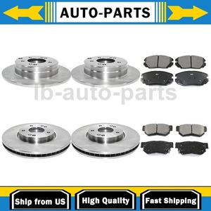 For Hyundai Sonata 2006-2008 6X DuraGo Disc Brake Pad Set Disc Brake Rotor - Picture 1 of 10
