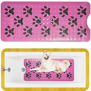 Bath Mat Bathroom Dog For Tub Non-slip Pet Dogs-shower Quick Drain Suction Cup - Picture 1 of 6