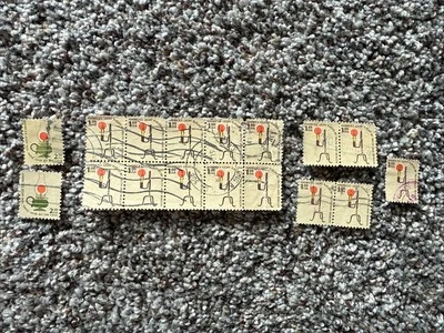 17 Stamps Total Scott # 1610-1611, Block Of 10, Used, 1978-79 US $1 & $2 Stamps - Image 1 of 4