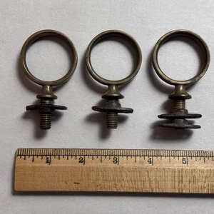 3 herrajes redondos de latón macizo para carro de arnés de caballo pony - Imagen 1 de 4