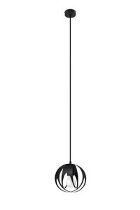 Colgante Bola Negro Ø 16CM Redondo Metal E27 Pendelleuchte Mesa de Comedor - Imagen 1 de 4