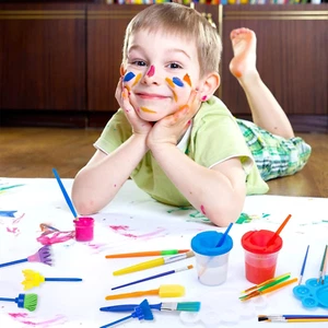 Painting Brushes, 45PCS Kids All Purpose Paint Supplies Include Paint Cups wi... - Picture 1 of 8