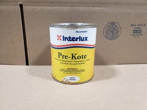 Interlux 4279 White 1 Quart Pre-Kote Marine Boat Undercoat Slight Rust - Picture 1 of 3