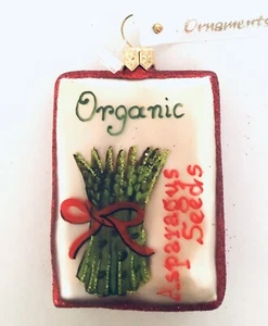 Spargelsamen Paket ~ Ornamente zum Erinnern ~ Retired Glass Germany NOS - Bild 1 von 7