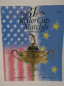 The 31st Ryder Cup Golf Matches Program Rochester NY Oak Hill Country Club 1995