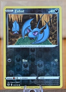 Pokémon TCG: Zubat - 103/195 Reverse Holo - Silver Tempest - NM - Picture 1 of 2