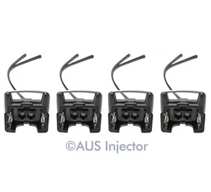Set of 4 Fuel Injector Pigtails fit Bosch EV1 Jetronic GM FORD DODGE [EV1F-4] - Picture 1 of 3