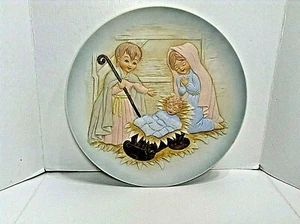 LEFTON THE CHRISTOPHER COLLECTION PLATE NATIVITY SCENE 1983 #KW-O3666 JAPAN MINT - Picture 1 of 2