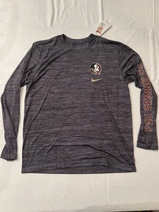 Nike Florida State Seminoles Dri-FIT Velocity Long Sleeve T-Shirt Men’s Size XL - Picture 1 of 4
