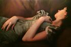 New William Oxer Frsa Original "The Last Of The Light" Brunette Woman Painting