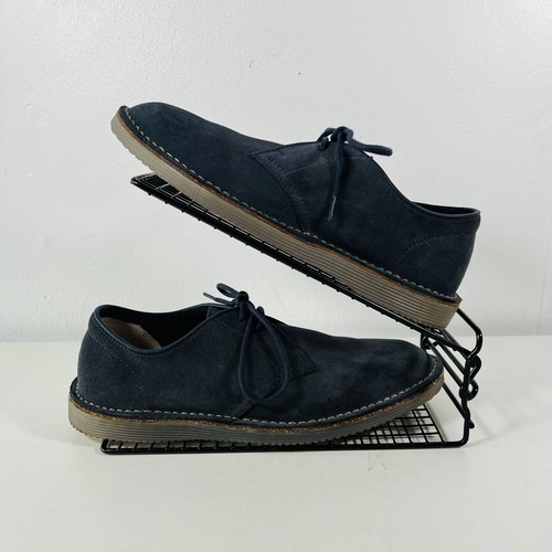 Scarpe Oxford Clarks da uomo Forge Vibe scamosciate stringate blu grigio UK 6 5 G