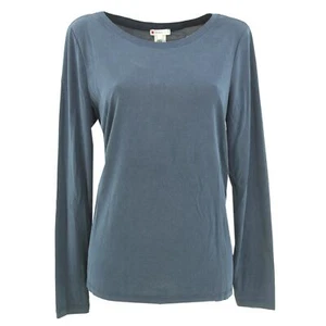 STREET ONE Damen langarm Pullover Pulli Shirt Rundhals navy blue blau 28323 - Picture 1 of 2