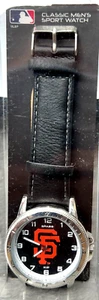 San Francisco Giants Watch Classic Sports Men's Black Leather Sparo MLB Merch - Picture 1 of 6