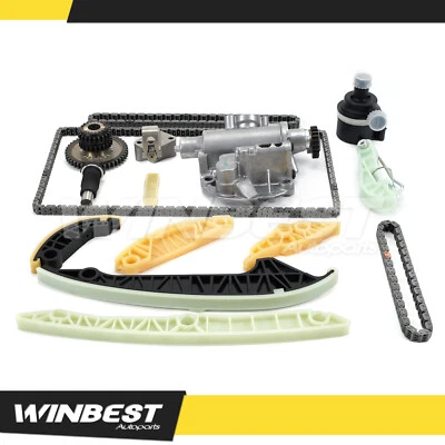 Kit de cadena de distribución bomba de agua de aceite para Audi A5 2012 2,0 L turboalimentado nuevo Foto 1 de 4