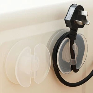 Wall Mounted Cable Organizer Cord Management Tool Kitchen Bathroom Office - Afbeelding 1 van 10
